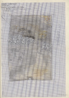 KZG, V 16 C D, 21 A B, plan archeologiczny wykopu