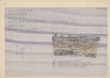 KZG, V 21 A, profil archeologiczny E wykopu