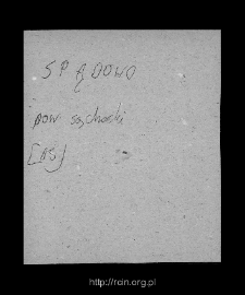 Szpondowo. Files of Sochocin district in the Middle Ages. Files of Historico-Geographical Dictionary of Masovia in the Middle Ages
