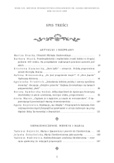 Wiek XIX, Rok XII (LIV) 2019, Spis treści