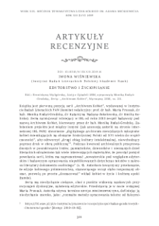 Edytorstwo i życiopisanie. Rec.: Bronisława Waligórska, Listy z Cytadeli 1886, oprac. Monika Rudaś-Grodzka, Warszawa 2018