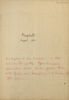 Burgstadt. August 1944