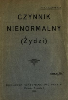 Czynnik nienormalny (Żydzi)