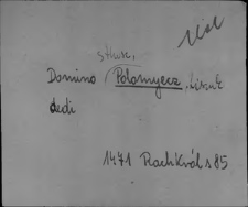 Kartoteka Słownika staropolskich nazw osobowych; Pol - Pot