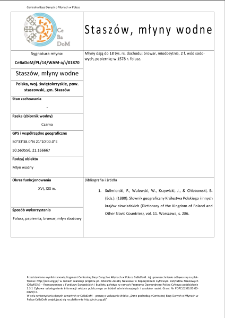 Staszów, watermills