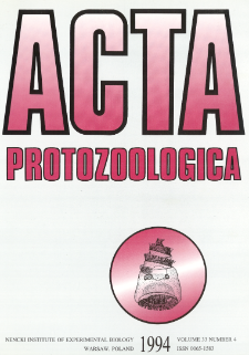 Acta Protozoologica, Vol. 33, Nr 4 (1994)