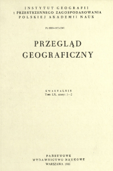 Przegląd Geograficzny T. 60 z. 1-2 (1988)