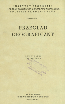 Przegląd Geograficzny T. 57 z. 4 (1985)
