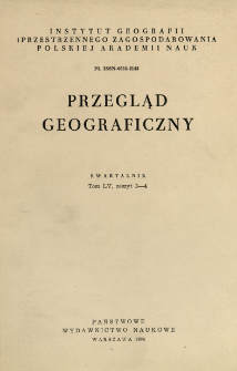 Przegląd Geograficzny T. 55 z. 3-4 (1983)