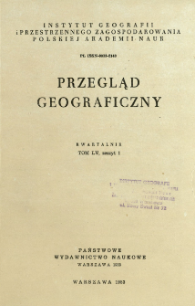 Przegląd Geograficzny T. 55 z. 1 (1983)
