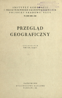 Przegląd Geograficzny T. 53 z. 1 (1981)