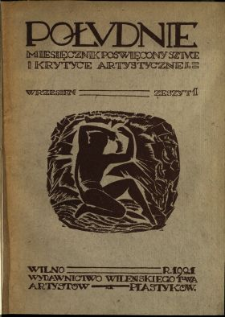 Południe : miesięcznik poświęcony sztuce i krytyce artystycznej 1921/1922 Z.1-4