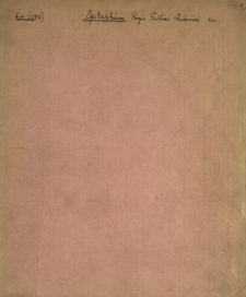 Epitaphium : [Inc.:] Elisabeth&aelig; sororis Regi&aelig; [...]