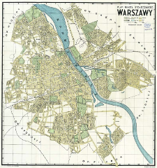 Plan miasta stołecznego Warszawy