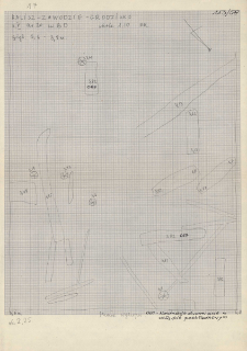 KZG, V 20 B D, plan archeologiczny wykopu