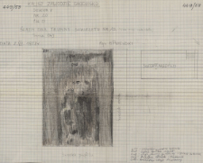 KZG, V 20 D, plan archeologiczny wykopu