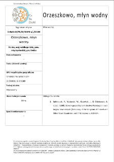 Orzeszkowo, watermill