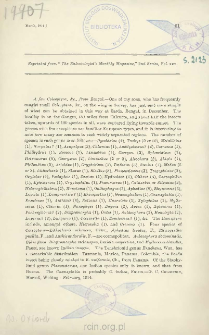A few Coleoptera, &c., from Bengal