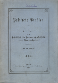 Baltische Studien. Neue Folge Bd. 19 (1916)