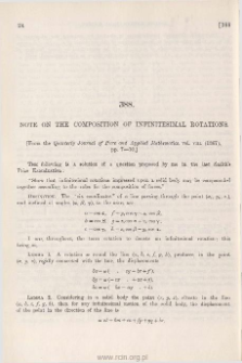Note on the Composition of Infinitesimal Rotations