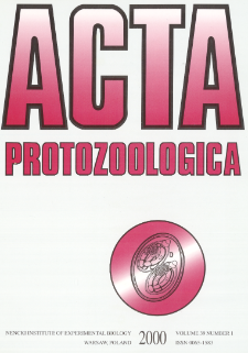 Acta Protozoologica, Vol. 39, Nr 1 (2000)