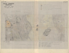 KZG, V 20 B D, plan archeologiczny wykopu