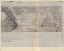 KZG, V 20 B D, plan archeologiczny wykopu