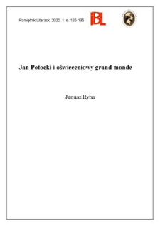 Jan Potocki i oświeceniowy grand monde