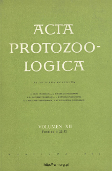 Acta Protozoologica, Vol. 12, Fasc. 22-32 (1974)