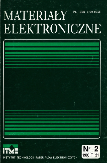Spis treści 1993 T.21 nr 2 = Contents 1993 T.21 nr 2