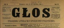 Głos : tygodnik literacko-społeczno-polityczny 1894 N.4