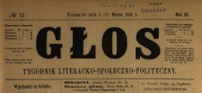 Głos : tygodnik literacko-społeczno-polityczny 1894 N.11