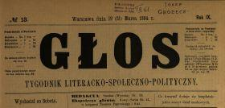 Głos : tygodnik literacko-społeczno-polityczny 1894 N.13