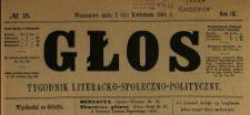Głos : tygodnik literacko-społeczno-polityczny 1894 N.15