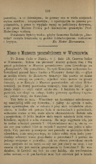 Nieco o Muzeum pszczelniczym w Warszawie