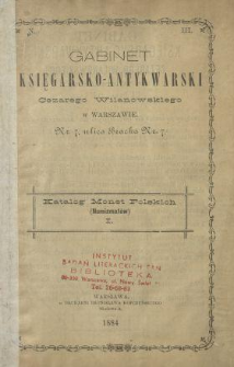 Katalog monet polskich (numizmatów). 1