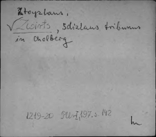 Kartoteka Słownika staropolskich nazw osobowych; Śwircz