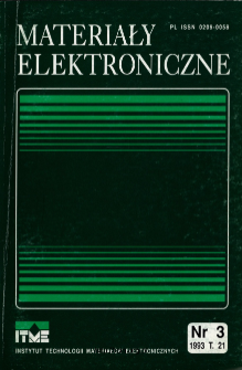 Spis treści 1993 T.21 nr 3 = Contents 1993 T.21 nr 3