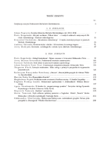 Pamiętnik Literacki, Z. 4 (2019), Spis treści