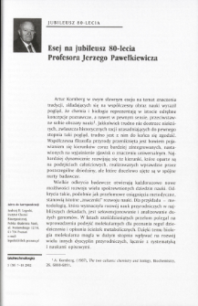 Esej na jubileusz 80-lecia Profesora Jerzego Pawetkiewicza