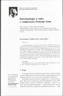 Biotechnology to combat reactive oxygen species