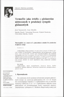 Thermophiles as a source of a-glucosidases suitable for productionof glucose syrups