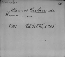 Kartoteka Słownika staropolskich nazw osobowych; Czo - Czu-