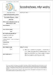 Szczodrochowo, watermill