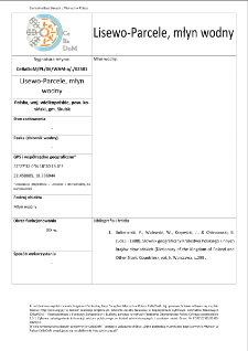 Lisewo-Parcele, watermill