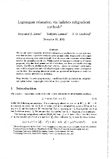 Lagrangian Relaxation Via Ballstep Subgradient Methods