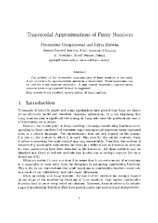 Trapezoidal approximation of fuzzy numbers