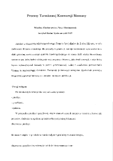 Procesy termicznej konwersji biomasy
