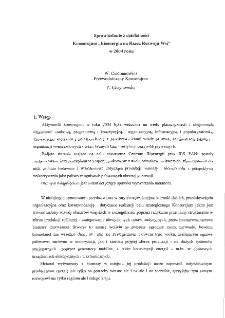 Sprawozdanie z działalności Konsorcjum "Bioenergia na rzecz rozwoju wsi" w 2004 roku