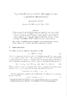 A Proximal Bundle Method with Approximate Subgradient Linearizations